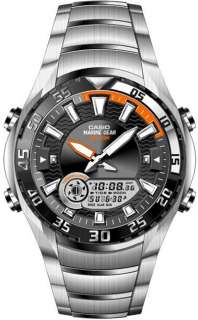Authentic NEW CASIO OUTGEAR Tide graph AMW 710D 1A STAINLESS STEEL MAN 