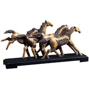  Wild Horses Running Sculpture