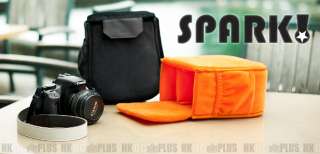 Spark Cushion Partition Padded Bag/ Case ( SmallSize  Orange )