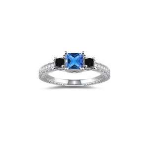   Cts Diamond & 0.87 Cts Tanzanite Ring in 14K White Gold 8.5 Jewelry