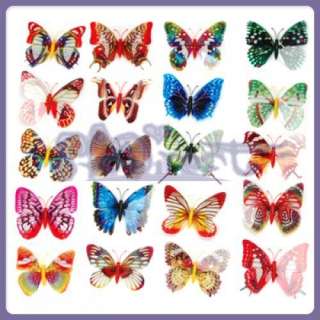 10 CLOTHES Curtain DECOR BUTTERFLY PIN GLOW IN THE DARK  