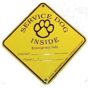  Service Dog Inside sign