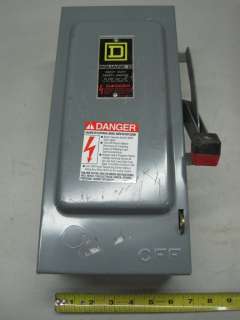 SQUARE D H321N SAFETY SWITCH 30 AMP 240V FUSED DISCO  