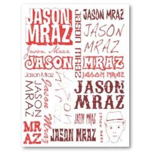 Jason Mraz   Red Logo Poster