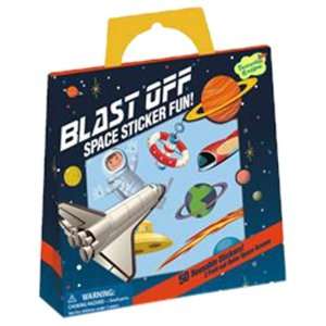   / Sticker Fun Blast Off Space Reusable Sticker Tote Toys & Games