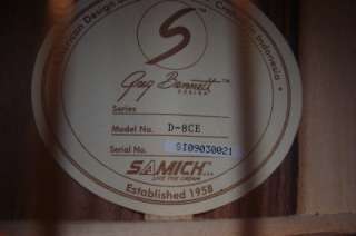 Samick Greg Bennett D 8 CE Acoustic Electric Guitar w/ Box Mint  
