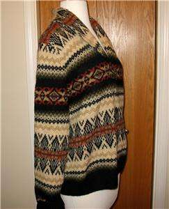 Susan Bristal Shawl Collar Indian Blanket Style Cardigan LARGE  