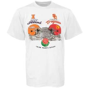   vs. USC Trojans White 2008 Rose Bowl Dueling T shirt: Sports
