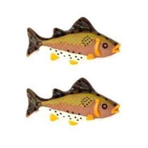  Novelty Button 1 1/2 Rainbow Trout Multi By The Package 