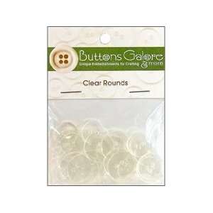Buttons Galore Clear Finish Rounds Clear (3 Pack)