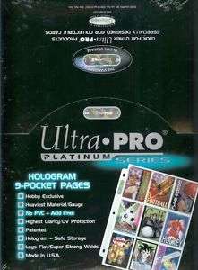 25) 9 POCKET TRADING CARD ULTRA PRO PLASTIC SHEETS  