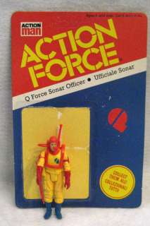 RARE vintage GI Joe Action Force SONAR OFFICER figure   