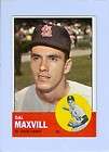 1963 Topps DAL MAXVILL Cardinals  