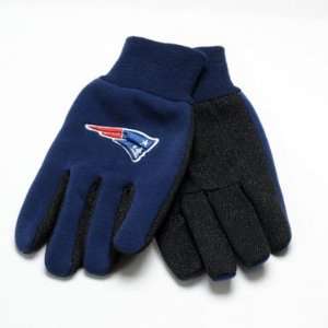  New England Patriots Team Logo Utility Gloves: Sports 