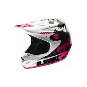  One Industries Youth Atom Stain Helmet   Large/White/Black 