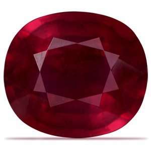  4.34 Carat Loose Ruby Oval Cut Jewelry