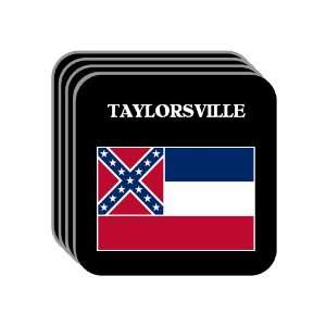 US State Flag   TAYLORSVILLE, Mississippi (MS) Set of 4 Mini Mousepad 