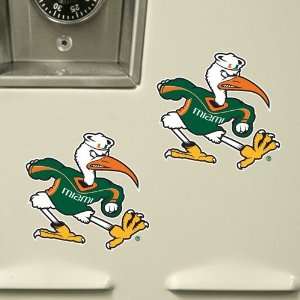  NCAA Miami Hurricanes 6 Pack Stik able Party Decals
