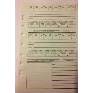  Trident 3 Ring Log Book Refill Pages
