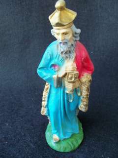 Vintage Nativity Wise Man!! ITALY!! COLORFUL!! NICE DETAILS!  