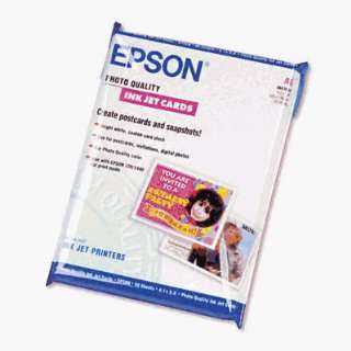  o Epson o   Photo Quality Cards for Inkjet Printers, White 