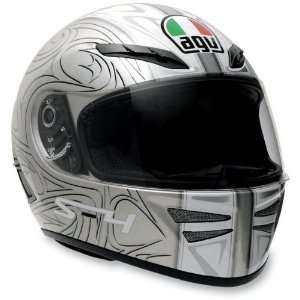  AGV S 4 Helmet , Size: 2XL, Color: Silver, Style: Multi 