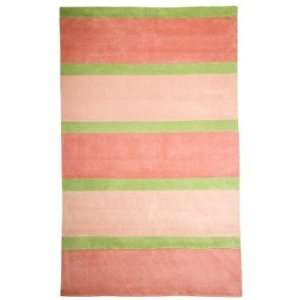  Rugby Striped Rug Pink 5x8 Area Rug Furniture & Decor