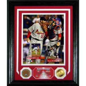  Jeff Suppan   Yadir Molina NLCS Photomint with Authentic 