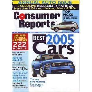  Consumer Reports April 2005 Consumer Reports Books