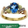 Black Hills Gold and Lapis Lazuli Ring  