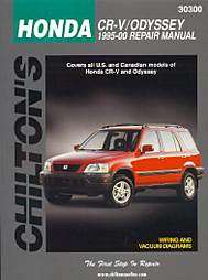 Chiltons Honda Cr V/Odyssey 1995 00 Repair Manual  