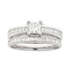   10ct TDW Princess Diamond Bridal Ring Set (I J, I1 I2)  Overstock