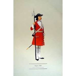   1965 Army Infantry Uniforms Sergeant 1707 Colour Print
