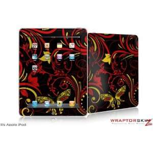  iPad Skin   Twisted Garden Red and Yellow by WraptorSkinz 