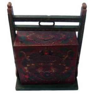  Chinese Furniture Decoration   Tibet Wood Togo Case