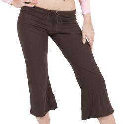 American Apparel Womens Fine Jersey Brown Capri Pants  Overstock