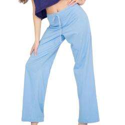 American Apparel Womens Fine Jersey Baby Blue Relaxed Pants 