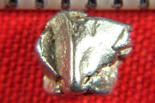 PLATINUM NUGGET CRYSTAL   1.02 GRAMS   VERY RARE   gray gold nuggets 