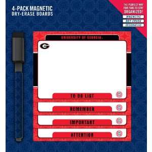  Georgia Bulldogs 4 Pack Magnetic To Do Notes (8730129 