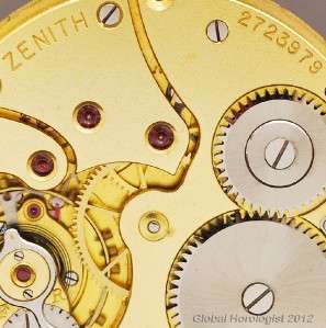 keeping excellent time signed on the front zenith with serial number 