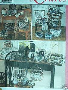 Pattern Crafts fabric boxes baskets frame covers oop  