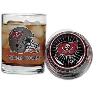 Buccaneers Hunter NFL Bottomsup Executive Drink Glass Set ( Buccaneers 