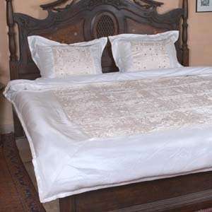 Silk Luxury Duvet Comforter Cover Set   Full/Queen:  Home 