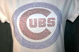 Chicago Cubs Bling Studded Womens Tee ALL Colors/Sizes  