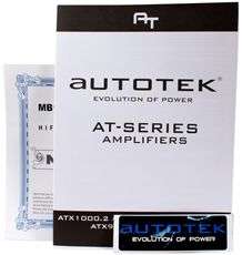 Autotek ATX1000.2 1000 Watt 2 Channel Car Amplifier+2 Farad Capacitor 