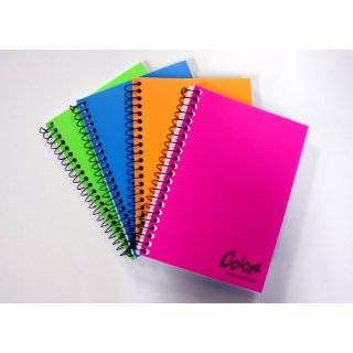 Norcom Colorz 3 Subject Notebook, Wide Ruled, 10.5 x 8 Inches, 4 