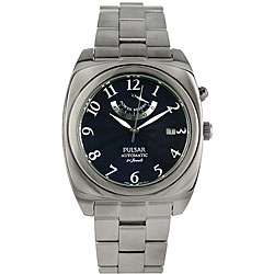 Pulsar Mens Blue Dial Automatic Dress Watch  Overstock