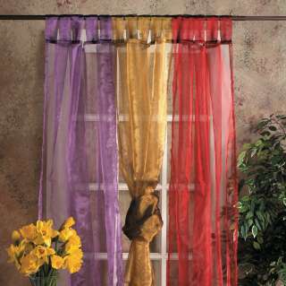   curtains, made of 100% polyester, come in 19 shades of beautiful