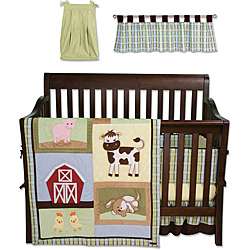 Trend Lab Baby Barnyard 6 piece Crib Bedding Set  Overstock
