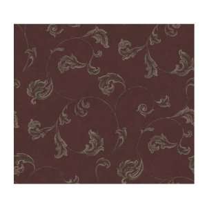 York Wallcoverings PS3870 Wind River Scrolling Leaves on Faux Texture 